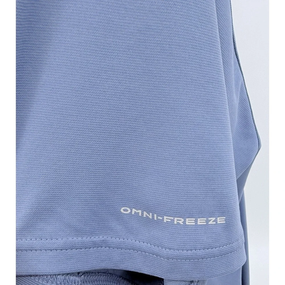 Columbia Omni-Freeze PFG Performance Short Sleeve Crew Neck Bounty Blue Men's XL